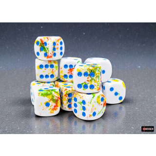 Brush 16mm d6 Breezy/blue Dice Block (12 dice)