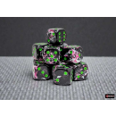 Brush 16mm d6 Paintball/green Dice Block (12 dice)