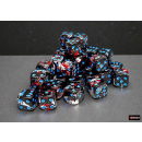 Brush 12mm d6 Dark Side/blue Dice Block (36 dice)