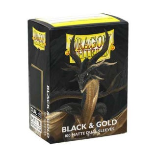 Dragon Shield Matte Dual: Black & Gold (100)