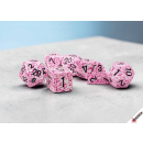 Speckled Polyhedral Pink 7-Die Set