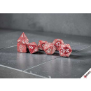 Speckled Polyhedral Lava Stone 7-Die Set