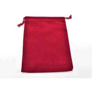 Large Suedecloth Dice Bag Red