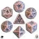 Official Chthulu Dice Set Pink &amp; Black (7)