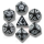 Dragon Dice Set Black & White (7)