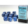 Opaque 16mm d6 Blue/white Dice Block (12 dice)