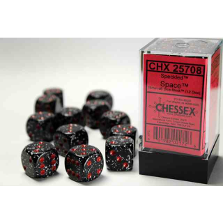 Speckled 16mm d6 Space Dice Block (12 dice)