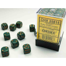 Opaque 12mm d6 Dusty Green/copper Dice Block (36 dice)