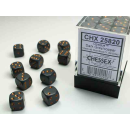 Opaque 12mm d6 Dark Grey/copper Dice Block (36 dice)