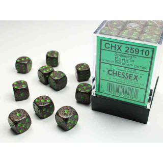 Speckled 12mm d6 Earth Dice Block (36 dice)