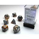 Gemini Polyhedral Copper-Steel/white 7-Die Set